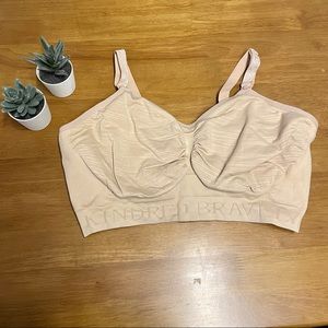 Kindred Bravely Sublime Nursing/Pumping Hands-Free Bra in Beige Nude XL Busty